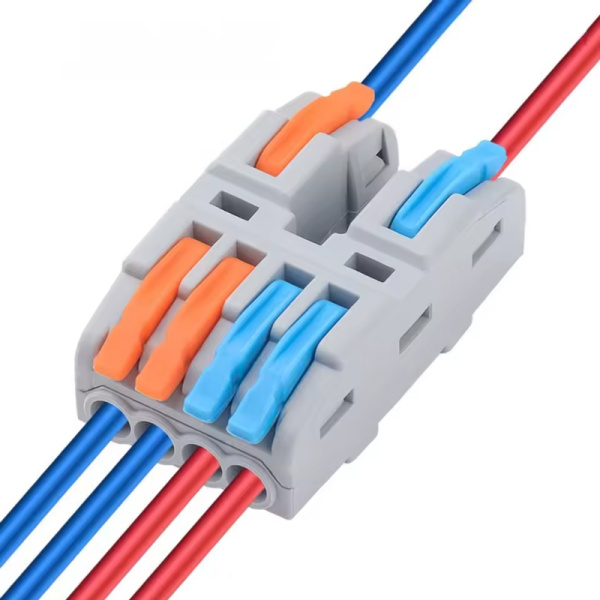 Alternative view of POWERTECH κλέμα σύνδεσης καλωδίων TOOL-0107, 4pin προς 2pin, 5τμχ