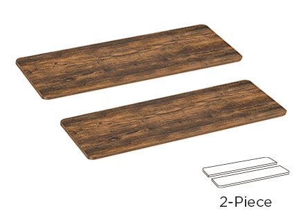 BRATECK επιφάνεια γραφείου TP12060R-2P, 120x60x1.8cm, καφέ ξύλινη - Image 3