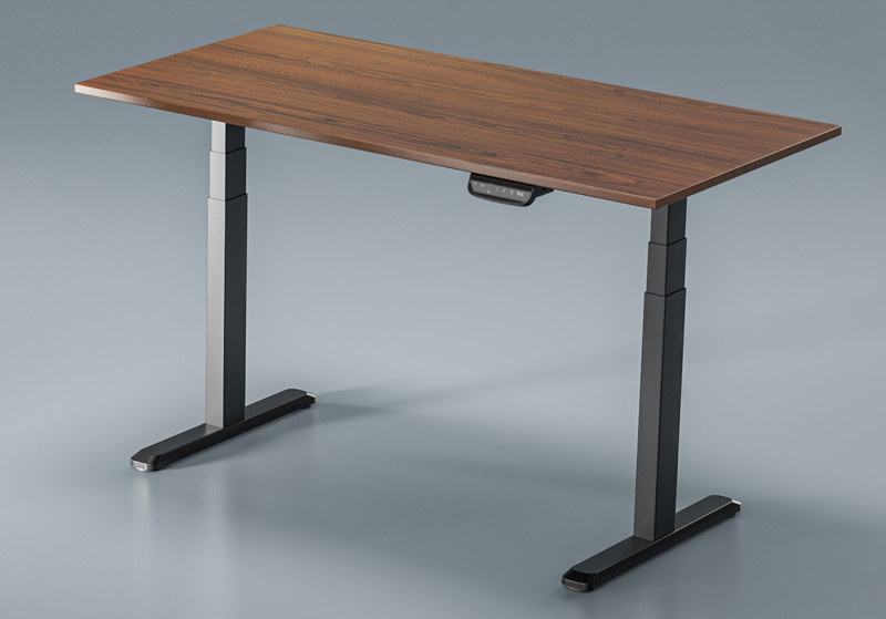 BRATECK επιφάνεια γραφείου TP12060R-2P, 120x60x1.8cm, καφέ ξύλινη - Image 2