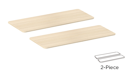 BRATECK επιφάνεια γραφείου TP12060R-2P, 120x60x1.8cm, μπεζ ξύλινη - Image 3