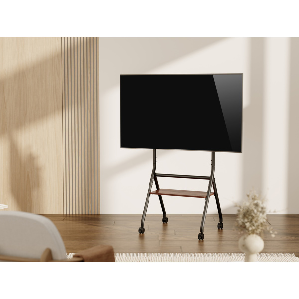 Alternative view of BRATECK βάση τηλεόρασης δαπέδου TTF13E-46FW, 37-86", έως 80kg, με ράφι & ροδάκια