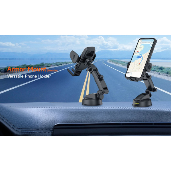 Alternative view of ULEFONE βάση smartphone αυτοκινήτου UAN16 για ταμπλό, 58-100mm x 146mm, μαύρη