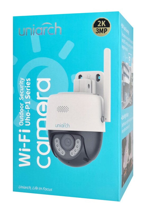UNIARCH smart κάμερα UHO-P1A-M3F4D, 3MP, WiFi, PTZ, SD - Image 4