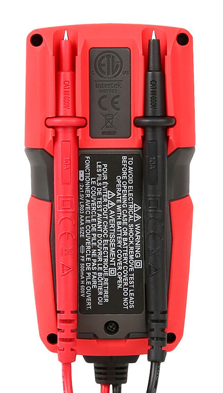 UNI-T μίνι ψηφιακό πολύμετρο UT125C, 600V AC/DC, NCV - Image 3