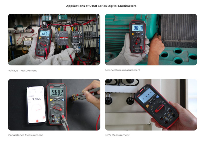 UNI-T ψηφιακό πολύμετρο UT60EU, 1000V AC/DC, NCV, True RMS - Image 2