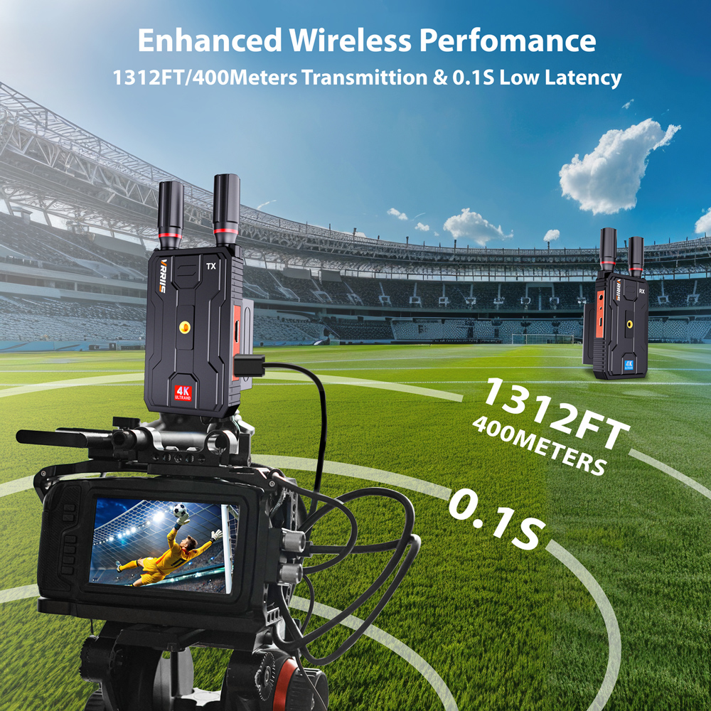 VRRIIS HDMI σύστημα ασύρματης μετάδοσης βίντεο WL097 Pro, 4K, 2.4/5GHz, έως 400m - Image 6