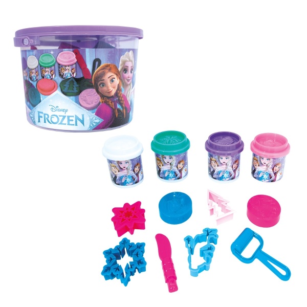 Alternative view of AS Πλαστελίνη Disney Frozen Κουβαδάκι Με 4 Βαζάκια Και 8 Εργαλεία 200g 3+ Χρονών