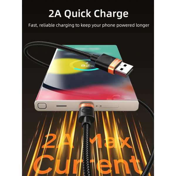 Alternative view of CABLETIME καλώδιο USB-C σε USB CT-AMCM2A, 2A, 480Mbps, 1m, μαύρο