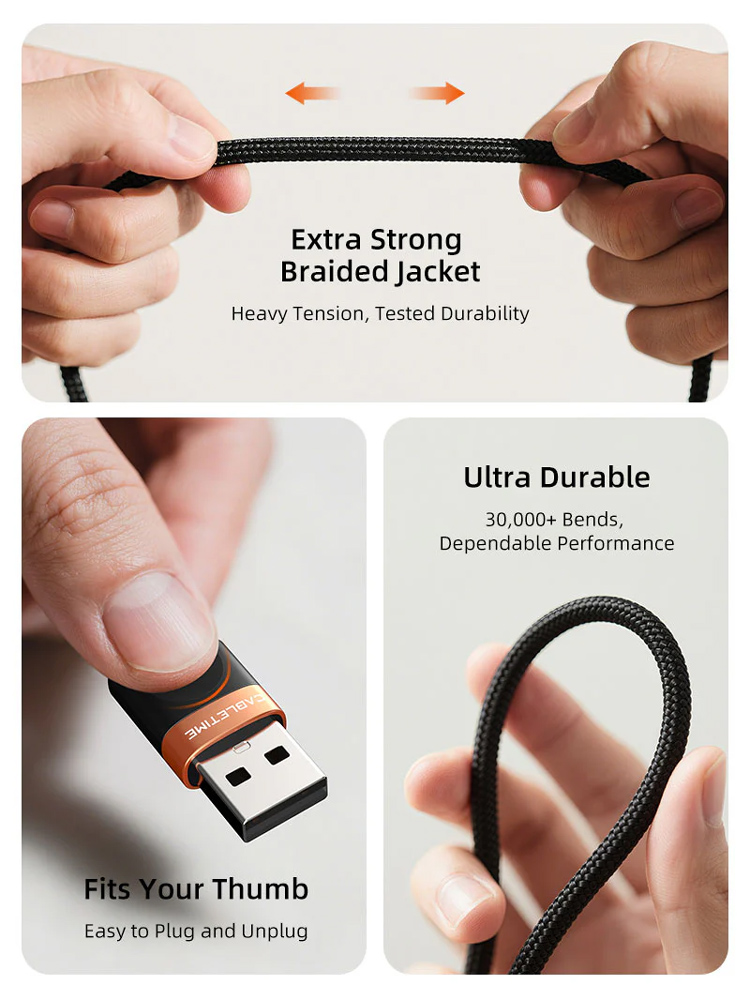 CABLETIME καλώδιο USB-C σε USB CT-AMCM2A, 2A, 480Mbps, 1m, μαύρο - Image 4