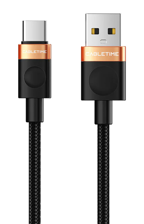 CABLETIME καλώδιο USB-C σε USB CT-AMCM2A, 2A, 480Mbps, 1m, μαύρο