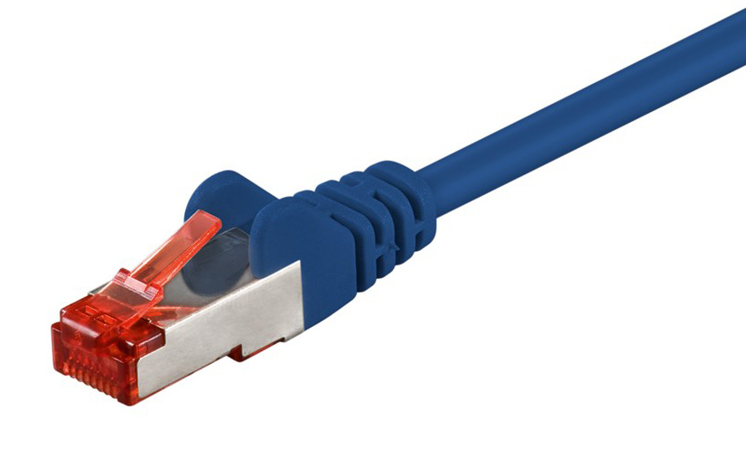 GOOBAY καλώδιο δικτύου 68267, CAT 6 S/FTP, copper, 250MHz, 1m, μπλε