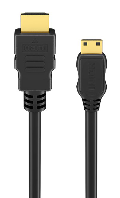 GOOBAY καλώδιο mini HDMI σε HDMI 74083 με Ethernet, 4K/60Hz, 18 Gbps, 2m, μαύρο - Image 2