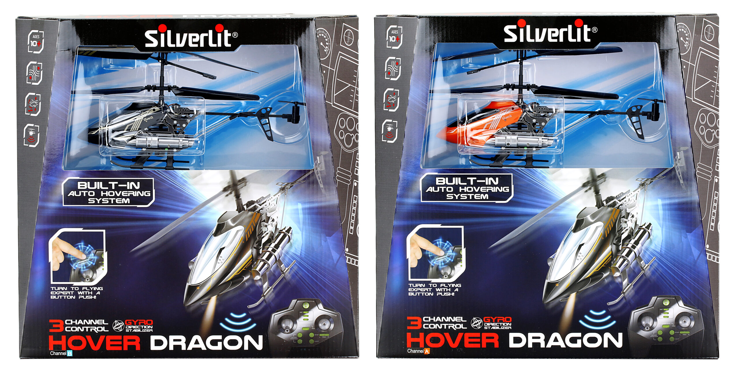 Silverlit Τηλεκατευθυνόμενο Ελικόπτερο I/R Hover Dragon Για 10+ Ετών
