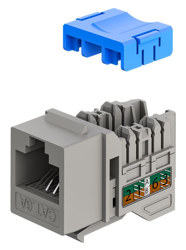 GOOBAY Keystone module RJ45 77951, CAT 6A UTP, slim & short, toolfree, γκρι - Image 4