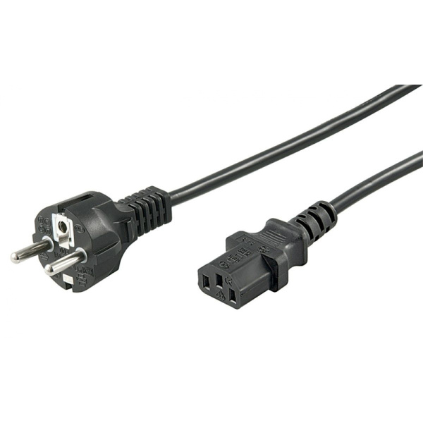 Alternative view of GOOBAY καλώδιο τροφοδοσίας 96036, 1mm², 3m, μαύρο