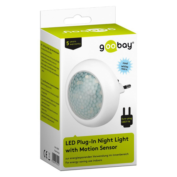 Alternative view of GOOBAY LED φωτιστικό 96501 με ανιχνευτή κίνησης, 6500K, 40lm, IP20