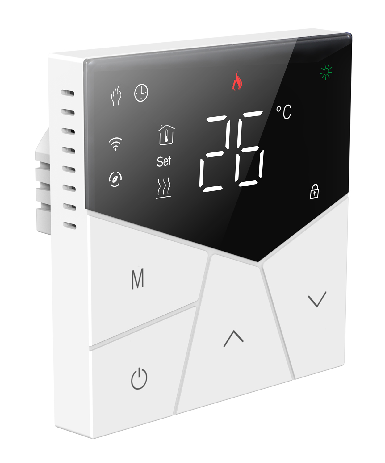 Smart θερμοστάτης αερίου BHT-15GCLW, WiFi, χωνευτός, μαύρος - Image 3
