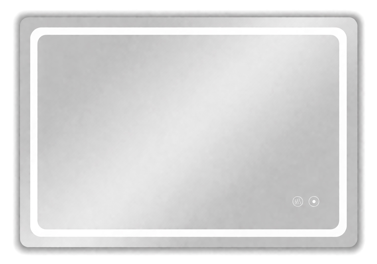 BRUNO καθρέφτης μπάνιου LED BRN-0285, ορθογώνιος, 24W, 60x80cm, IP67