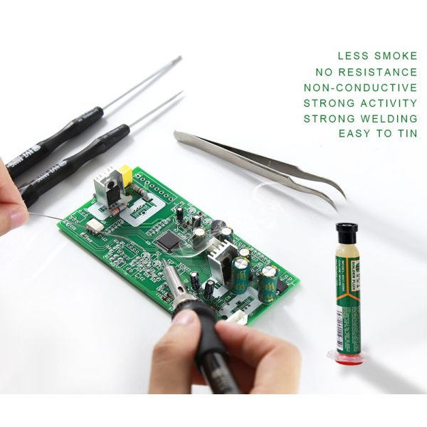 Alternative view of BEST flux πάστα συγκόλλησης BST-559A, lead-free, melting 60°, SGS, 10g