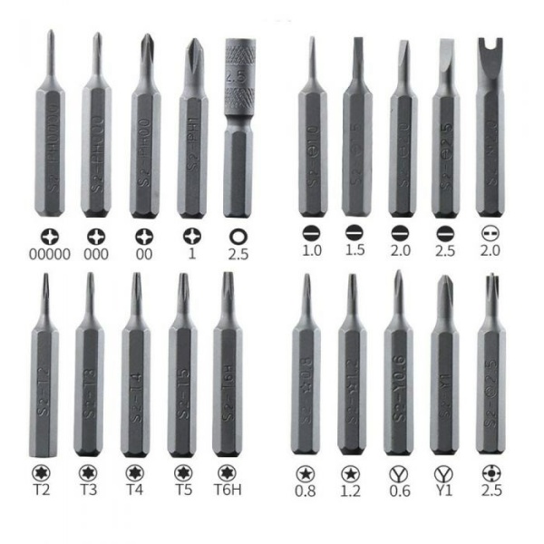 Alternative view of BEST set κατσαβιδιών ακριβείας BST-8930B, 22 τεμάχια