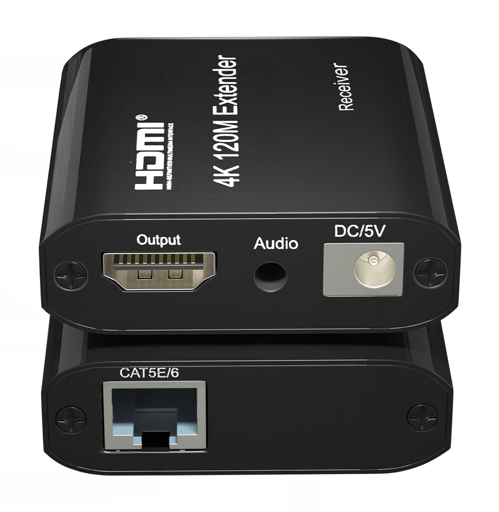 POWERTECH HDMI video extender CAB-H195 μέσω καλωδίου RJ45, 4K/30Hz, με loop, έως 120m - Image 4