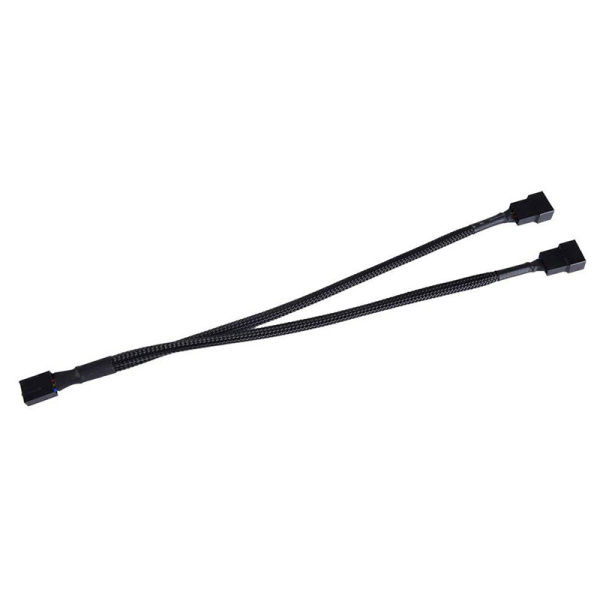 Alternative view of POWERTECH καλώδιο 4-pin pwm σε 2x 4-pin pwm CAB-W048, 0.15m, μαύρο