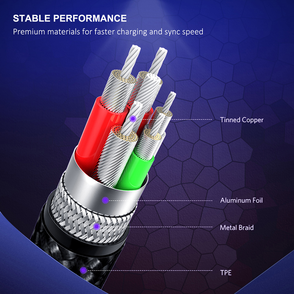 CABLETIME καλώδιο micro USB σε USB CT-C165-P05, 2.4A, 480Mbps, 1m, κόκκινο - Image 4