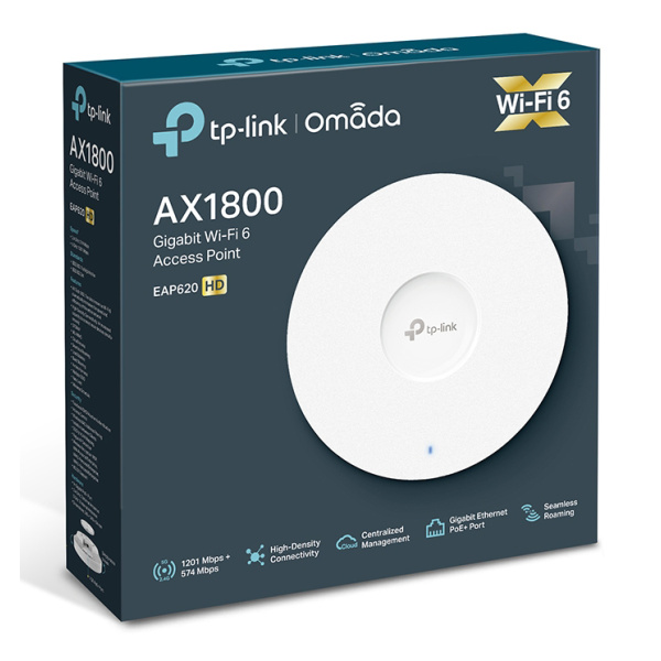 Alternative view of TP-LINK access point EAP620 HD, AX1800, WiFi 6, ceiling mount, Ver. 3.2