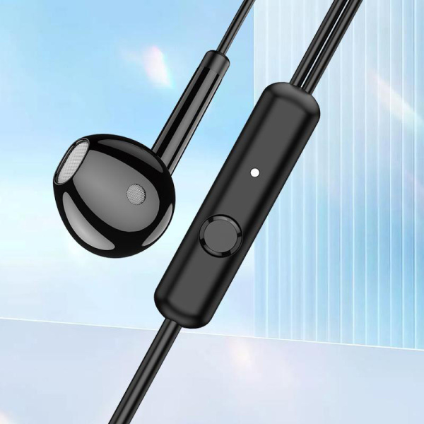 Alternative view of KAKUSIGA earphones με μικρόφωνο KSC-1301, 3.5mm σύνδεση, 14mm, 1.1m, μαύρα