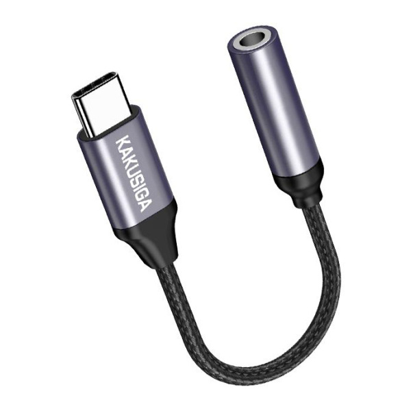 Alternative view of KAKUSIGA αντάπτορας USB-C σε 3.5mm KSC-428, γκρι