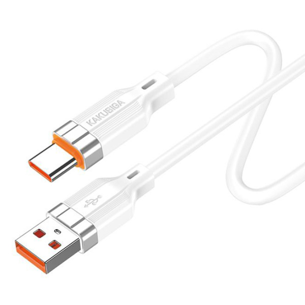 Alternative view of KAKUSIGA καλώδιο USB-C σε USB KSC-995, σιλικόνης, 5A, 480Mbps, 1m, λευκό