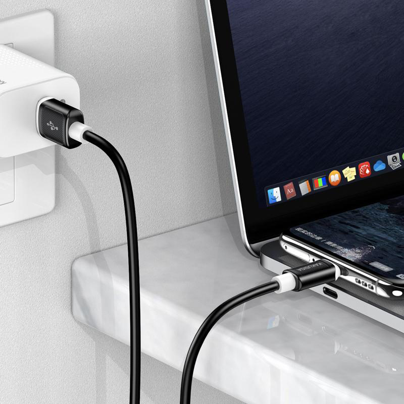 KAKUSIGA καλώδιο USB-C σε USB KSC-998, σιλικόνης, 5A, 480Mbps, 1m, λευκό - Image 3