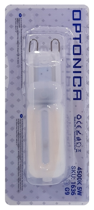 OPTONICA LED λάμπα 1636, 5W, 4500K, G9, 400lm - Image 2