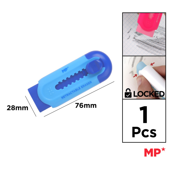 Alternative view of MP πτυσσόμενη γόμα για μολύβι PA1100-1, μπλε