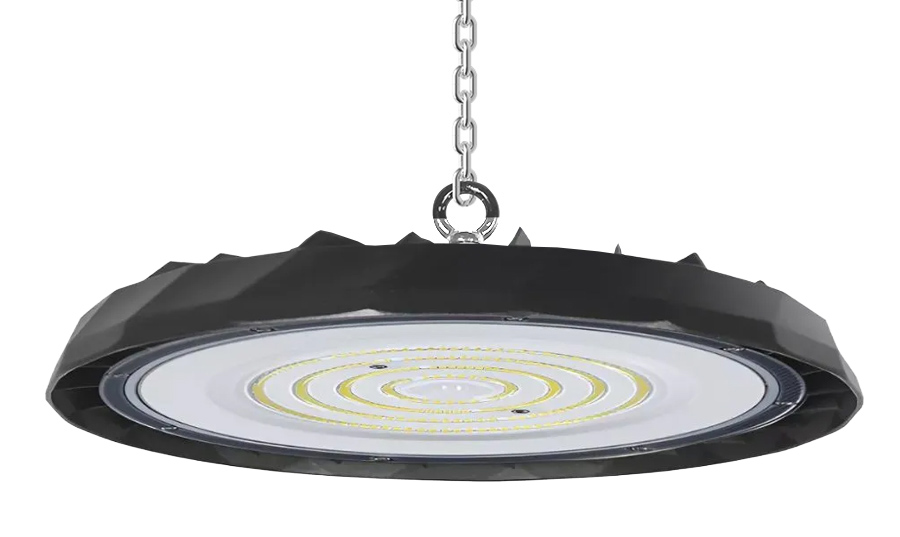 POWERTECH LED φωτιστικό καμπάνα PT-1557, 100W, 6500K, Φ30x4cm, IP65, μαύρο - Image 2