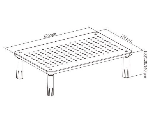 POWERTECH επιτραπέζια βάση οθόνης/laptop PT-1568, 13-32", έως 20kg - Image 6