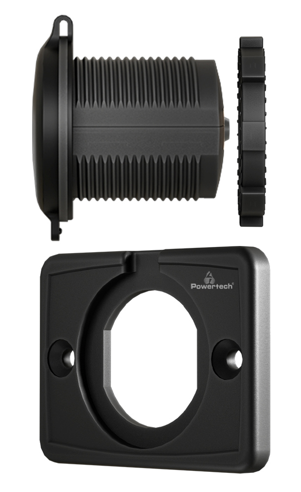 POWERTECH πρίζα USB για σκάφη & οχήματα PTL-006 με οθόνη, 12W, IP65 - Image 5