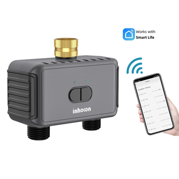 Alternative view of INHOCON smart προγραμματιστής ποτίσματος SGW08W, 2 θέσεων, WiFi, IP55