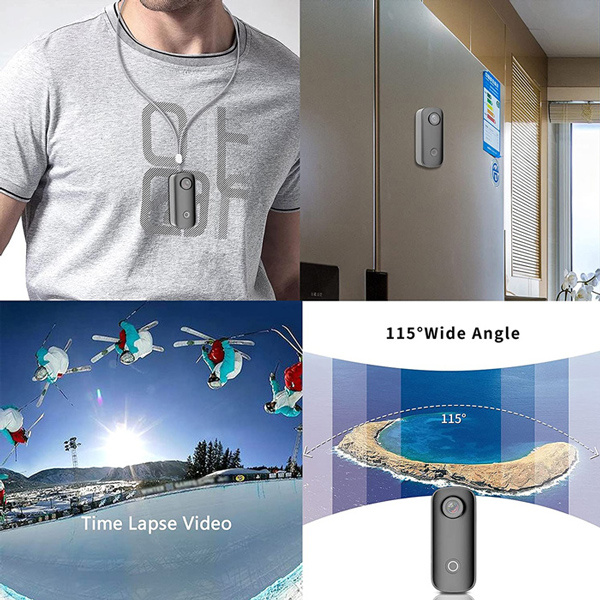 Alternative view of SJCAM mini action camera C100+, 4K, 15MP, Wi-Fi, αδιάβροχη, μαύρη