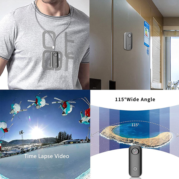 SJCAM mini action camera C100+, 4K, 15MP, Wi-Fi, αδιάβροχη, μαύρη - Image 2