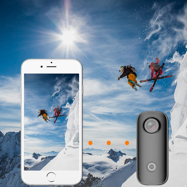 SJCAM mini action camera C100+, 4K, 15MP, Wi-Fi, αδιάβροχη, μαύρη - Image 4