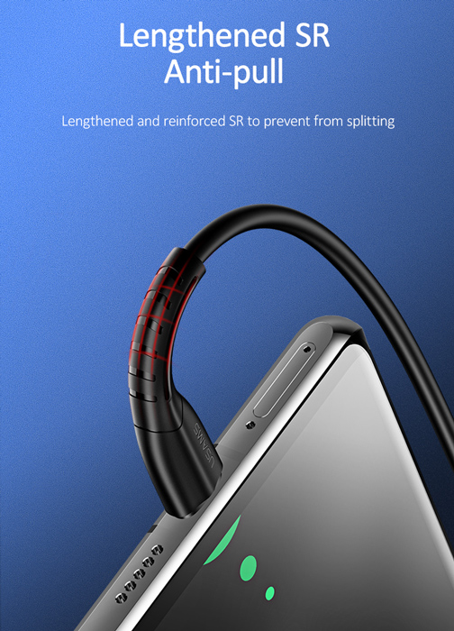 USAMS καλώδιο USB-C σε USB US-SJ366, 2A, 1m, μαύρο - Image 2