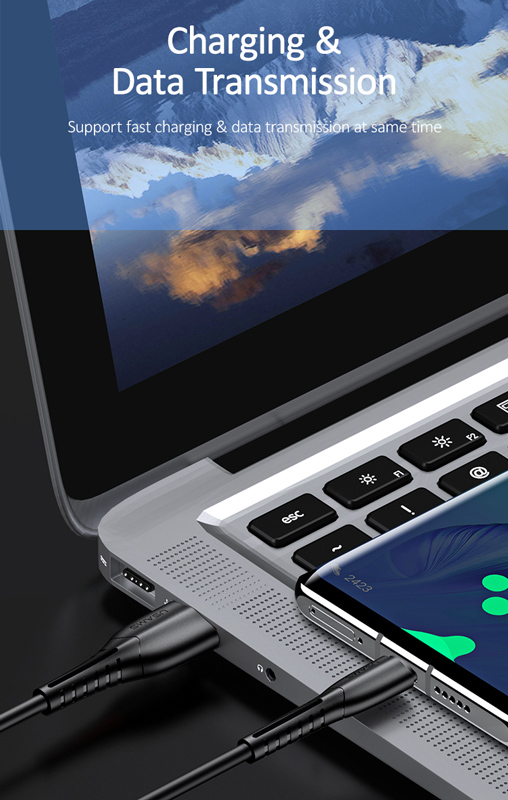 USAMS καλώδιο USB-C σε USB US-SJ366, 2A, 1m, μαύρο - Image 3