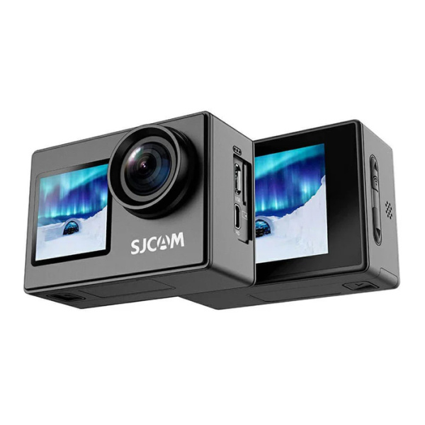 SJCAM action camera SJ4000 Dual Screen, 2x οθόνες, 16MP/4K, WiFi, αδιάβροχη θήκη, μαύρη