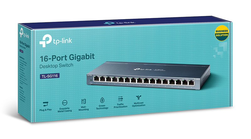 TP-LINK desktop switch TL-SG116, 16-Port, 10/100/1000Mbps, Ver. 1.0 - Image 3