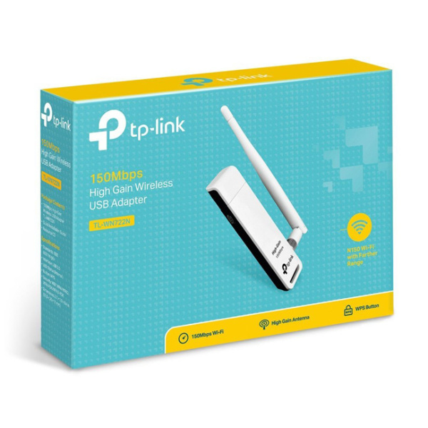Alternative view of TP-LINK ασύρματος USB αντάπτορας δικτύου TL-WN722N, 150Mbps, Ver. 3.2
