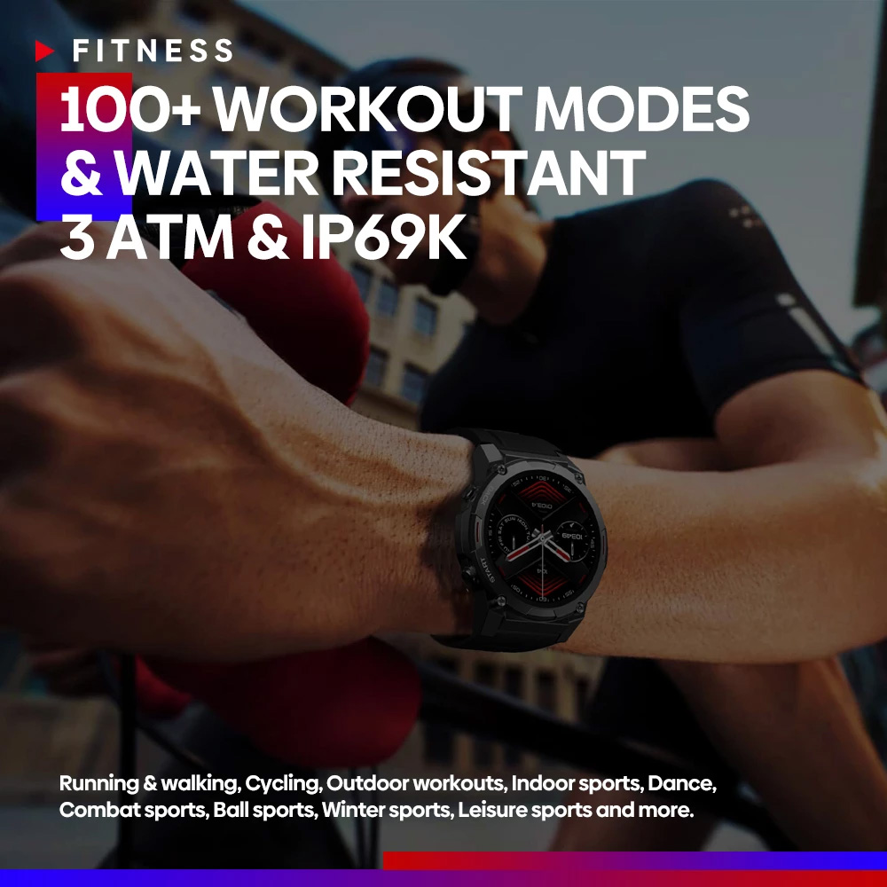 ZEBLAZE smartwatch Vibe 7 Pro, heart rate, 1.43" AMOLED, 3 ATM, ασημί - Image 6