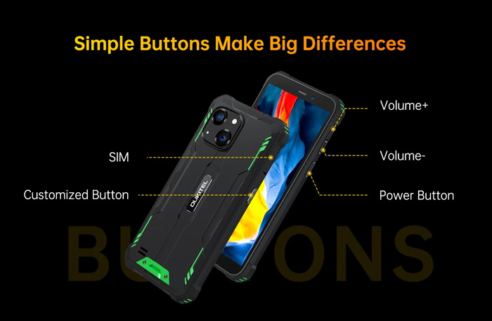 OUKITEL smartphone WP32, 6", 4/128GB, 6300mAh, IP68/IP69K/MIL-STD-810H, πράσινο - Image 7