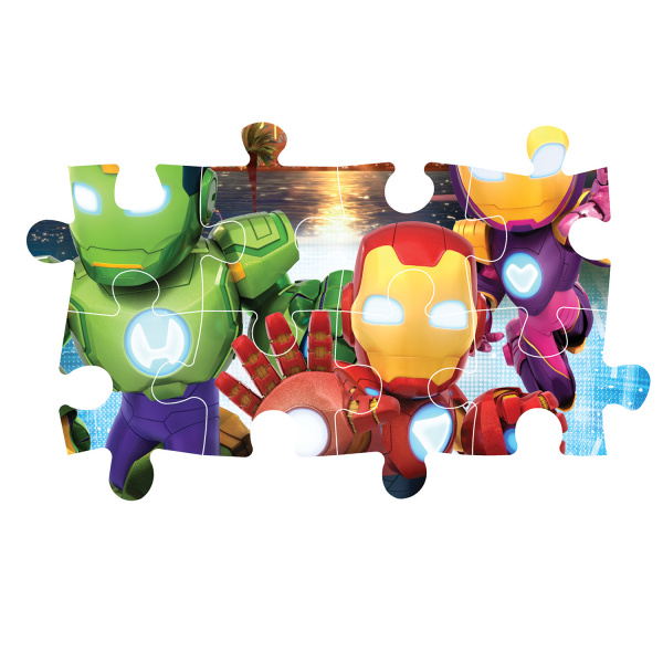 Alternative view of Clementoni Παζλ Super Color Maxi Iron-Man And His Awesome Friends 24 τμχ