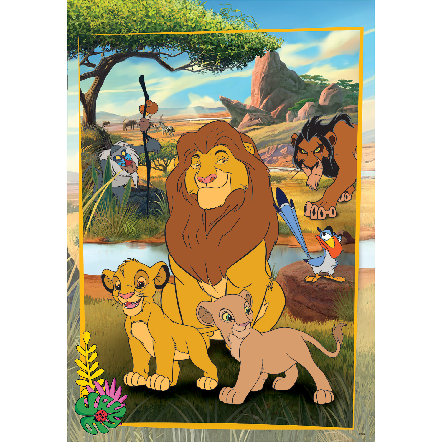 Clementoni Παζλ Maxi Super Color Lion King Disney Classics 60 τμχ